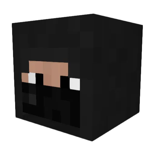 wtfjossh Minecraft avatar head, 3D render