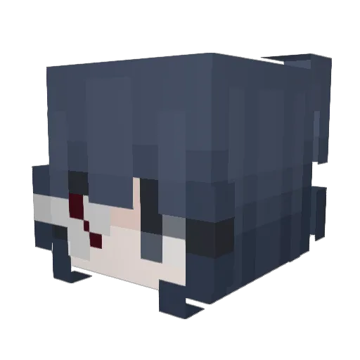 wthever Minecraft avatar head, 3D render
