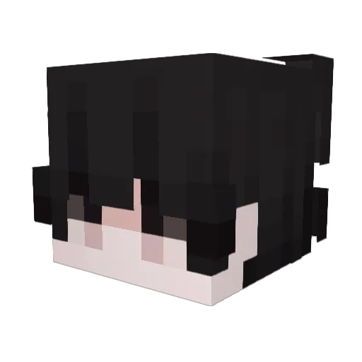 wtomi Minecraft avatar head, 3D render