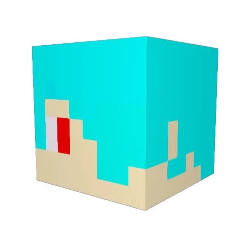 wtum916 Minecraft avatar head, 3D render