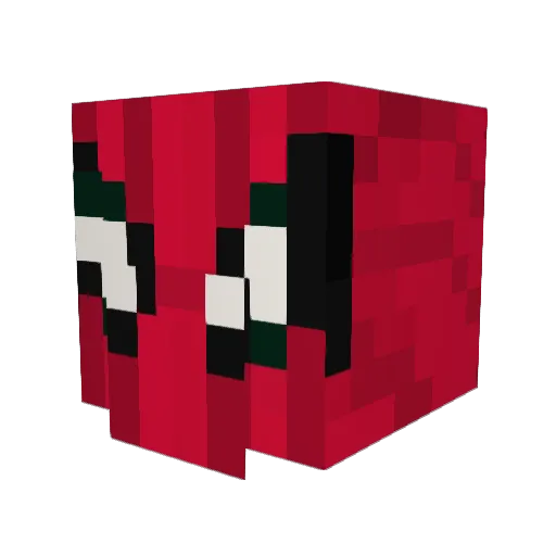 wtxellie Minecraft avatar head, 3D render