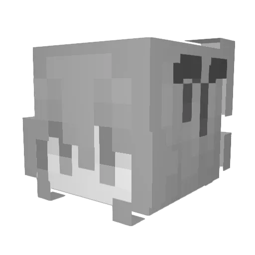 wu_wu_ Minecraft avatar head, 3D render