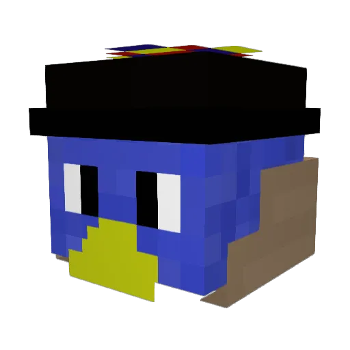 wuaton51 Minecraft avatar head, 3D render