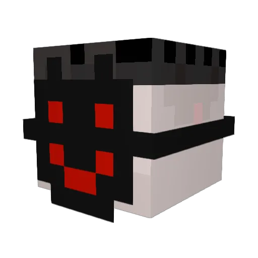 wubek Minecraft avatar head, 3D render