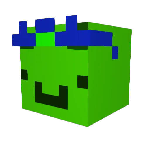 wubiest Minecraft avatar head, 3D render