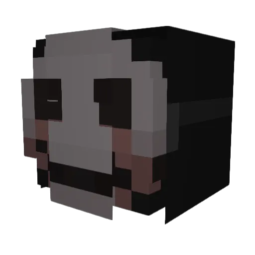 wubinhui Minecraft avatar head, 3D render