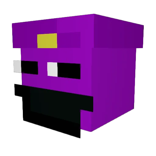 wuda1234 Minecraft avatar head, 3D render