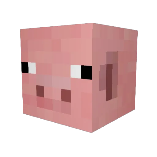 wudahh Minecraft avatar head, 3D render