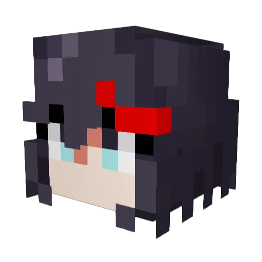wudmanish Minecraft avatar head, 3D render