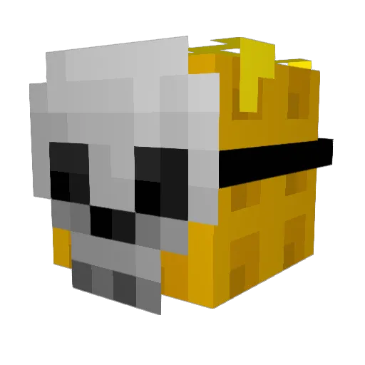 wufffles_ Minecraft avatar head, 3D render