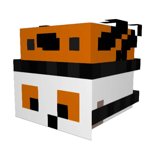 wuffi2022 Minecraft avatar head, 3D render