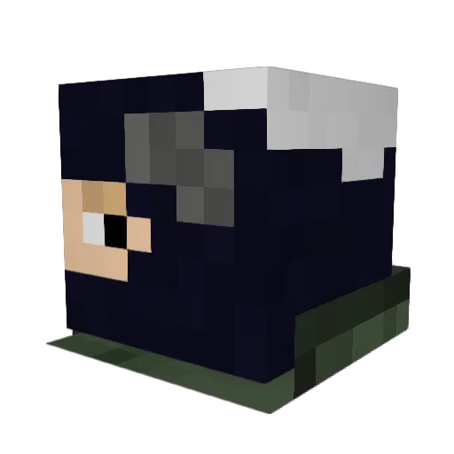 wuffle65 Minecraft avatar head, 3D render
