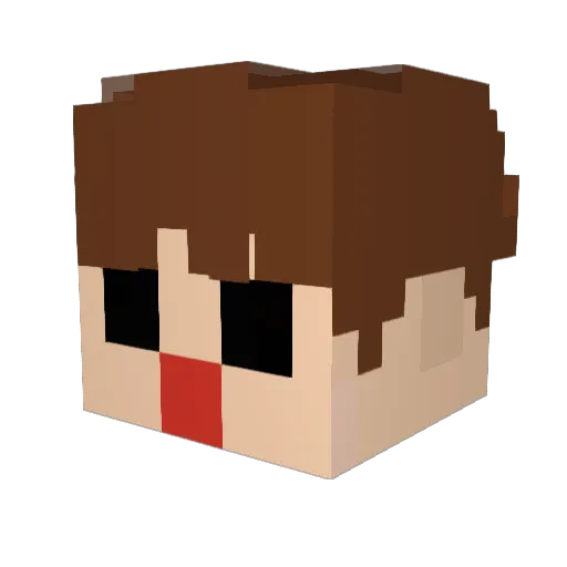 wuhyman Minecraft avatar head, 3D render
