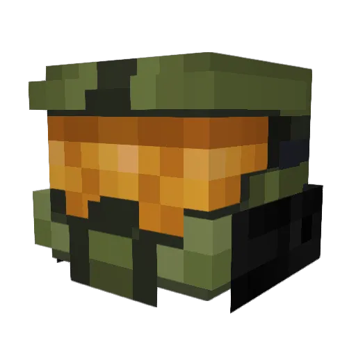 wuiltrax Minecraft avatar head, 3D render