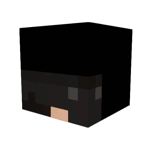 wujck Minecraft avatar head, 3D render