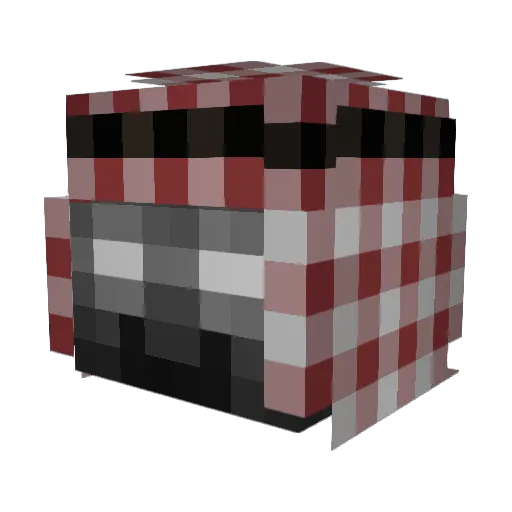 wujek787 Minecraft avatar head, 3D render