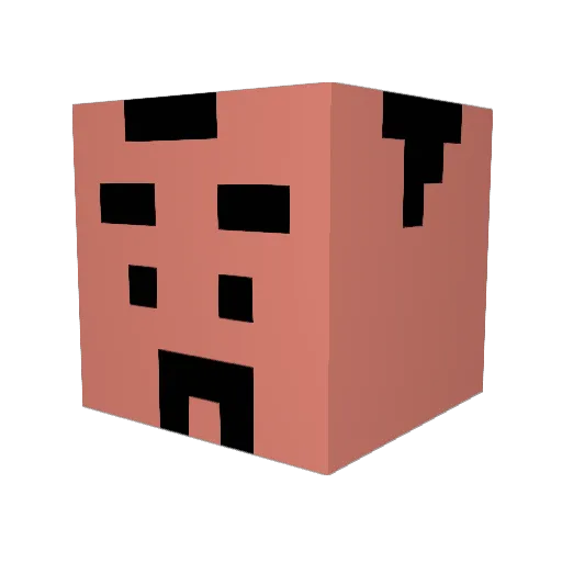 wujian1903 Minecraft avatar head, 3D render