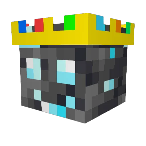 wujimjin Minecraft avatar head, 3D render