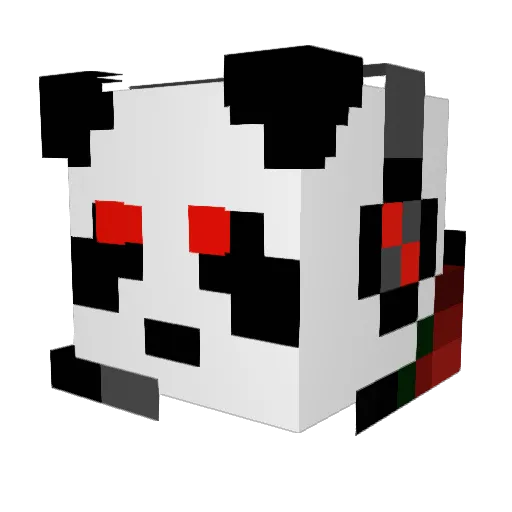 wuju82 Minecraft avatar head, 3D render
