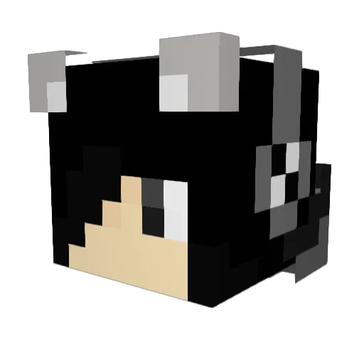 wulbe Minecraft avatar head, 3D render