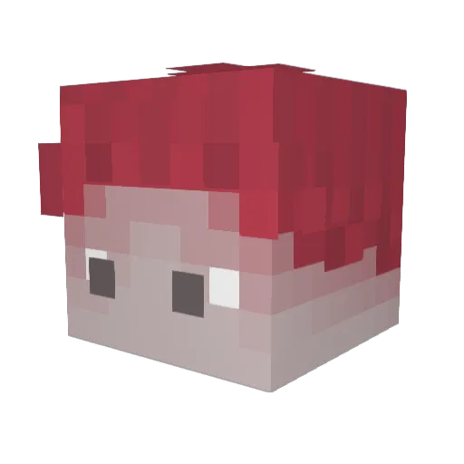 wulpee Minecraft avatar head, 3D render