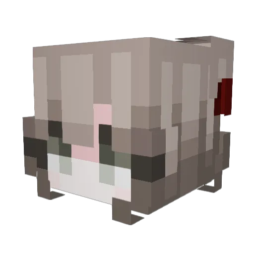wumao520 Minecraft avatar head, 3D render