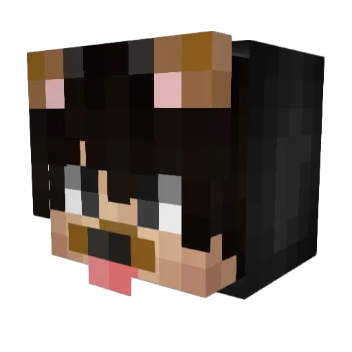 wumbojumboasd Minecraft avatar head, 3D render