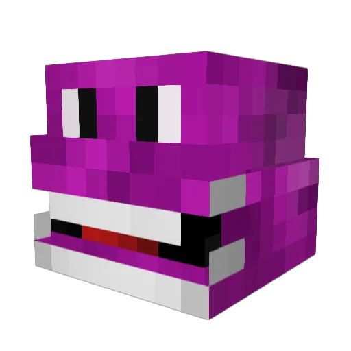 wumeni Minecraft avatar head, 3D render