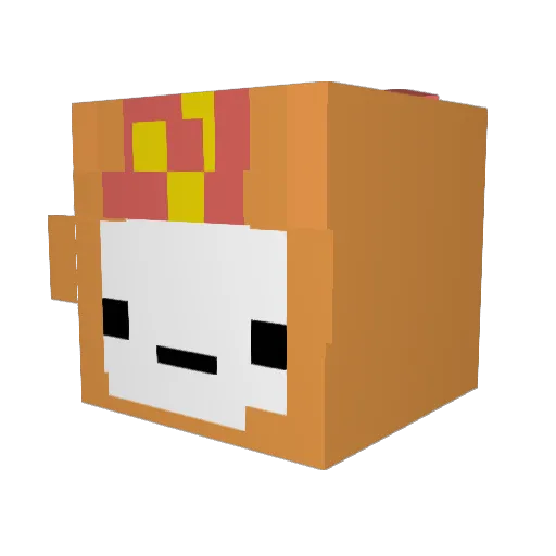 wumenrice Minecraft avatar head, 3D render