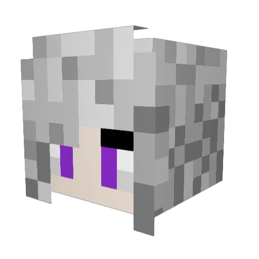 wumineyu Minecraft avatar head, 3D render