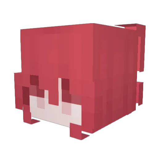 wuming___ Minecraft avatar head, 3D render