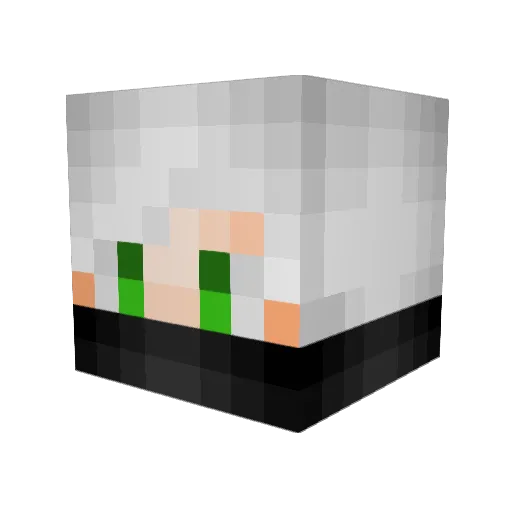 wunderburgunder Minecraft avatar head, 3D render