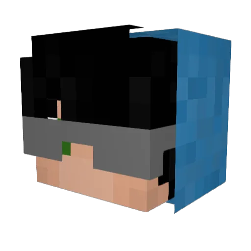 wundersilva Minecraft avatar head, 3D render