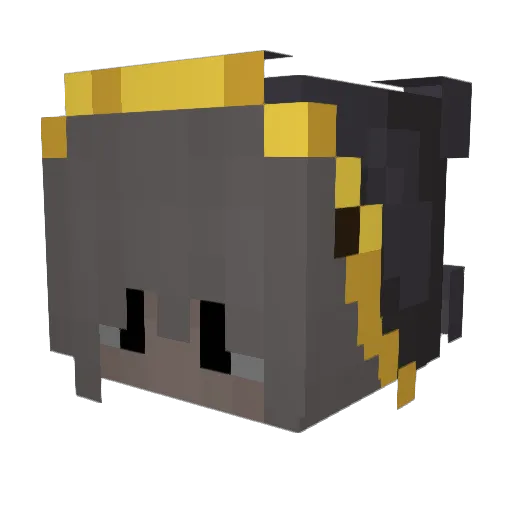 wundervolles Minecraft avatar head, 3D render