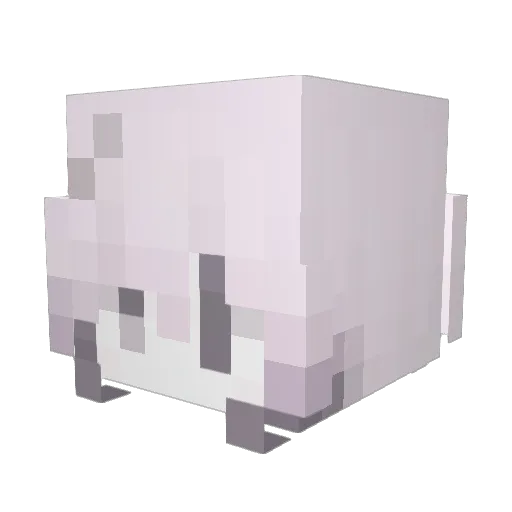 wuppin Minecraft avatar head, 3D render
