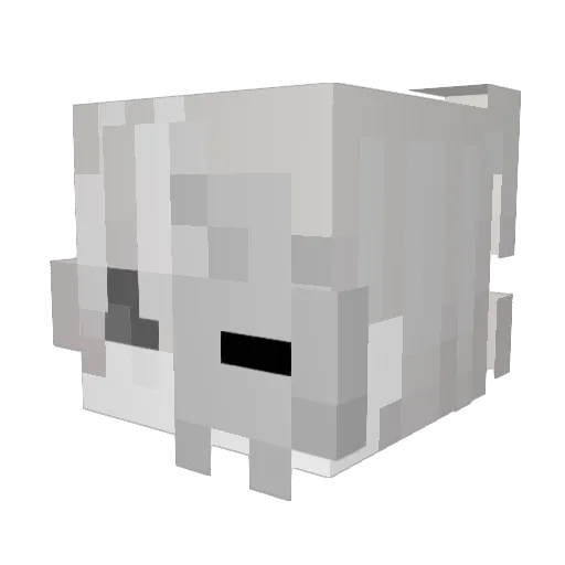 wuradosan Minecraft avatar head, 3D render