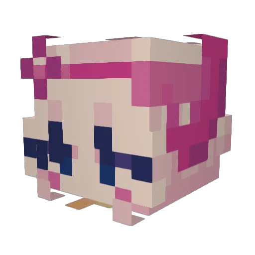 wurkt Minecraft avatar head, 3D render