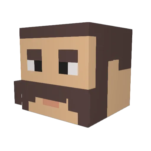 wurmi_ Minecraft avatar head, 3D render