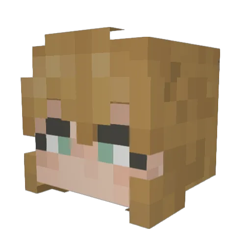 wurmturmlol Minecraft avatar head, 3D render