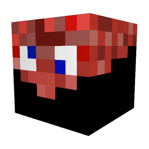 wurmxd Minecraft avatar head, 3D render