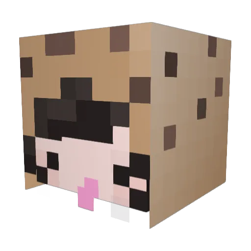 wurmyonastring Minecraft avatar head, 3D render