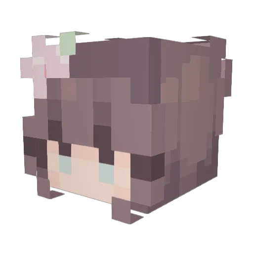wurstbad Minecraft avatar head, 3D render