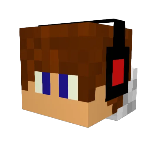 wurstbrot34 Minecraft avatar head, 3D render