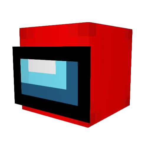 wuselali Minecraft avatar head, 3D render