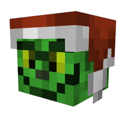 wutdahelen Minecraft avatar head, 3D render