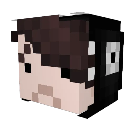 wutlul Minecraft avatar head, 3D render