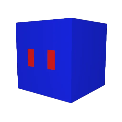 wutze Minecraft avatar head, 3D render