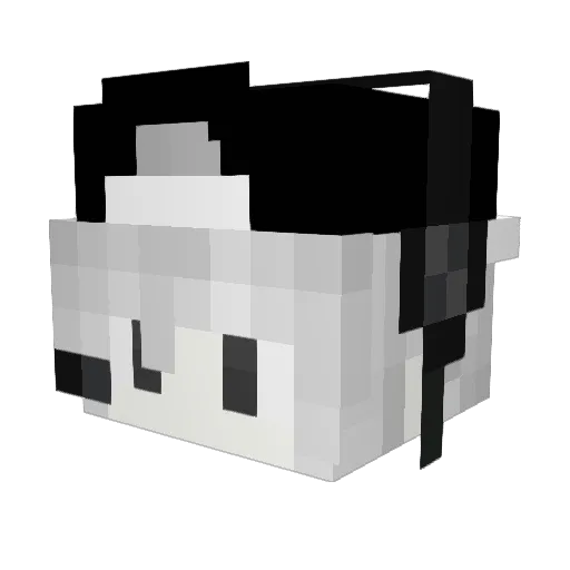 wuu0 Minecraft avatar head, 3D render