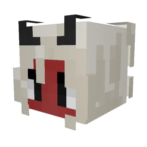 wuudagraan Minecraft avatar head, 3D render