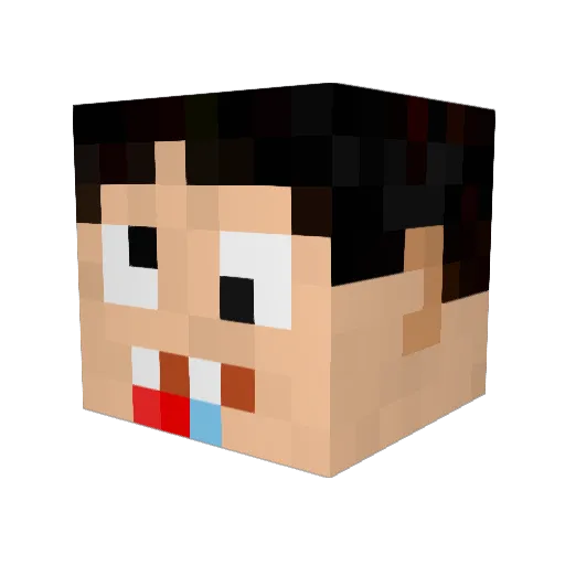 wuyu112 Minecraft avatar head, 3D render